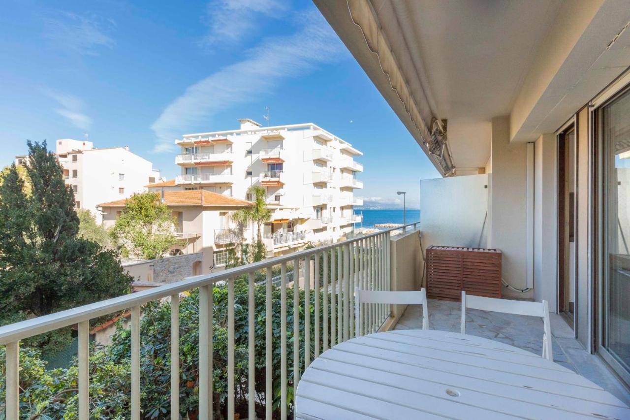 Chez J-P - 100M Beach 2-4Pers Terrace Sea View Pool Garage Антиб Экстерьер фото